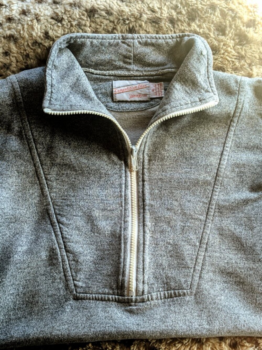 NEIMAN MARCUS Competitive Edge - 1/2 Zip LS Sweatshirt - VTG 80s - XL - Picture 6 of 16